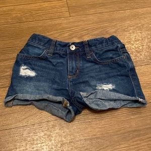 Girl distressed shorts